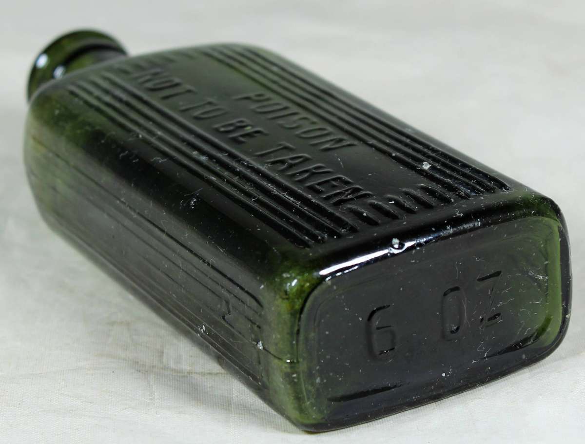 Green poison bottle