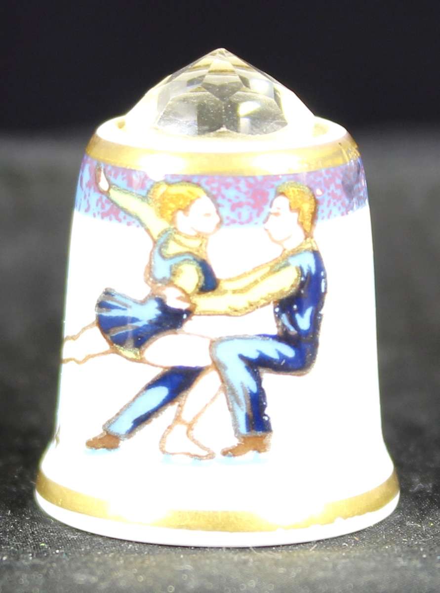 Porcelain Thimble - Sutherland - Winter Olympiad Borajevo