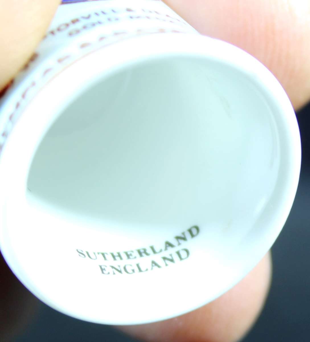 Porcelain Thimble - Sutherland - Winter Olympiad Borajevo