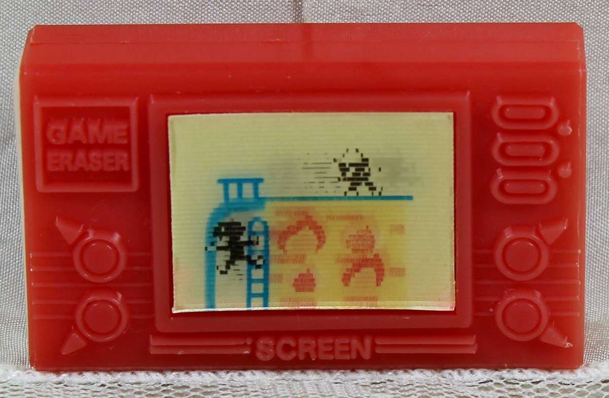 Collectible eraser - game box with hologram