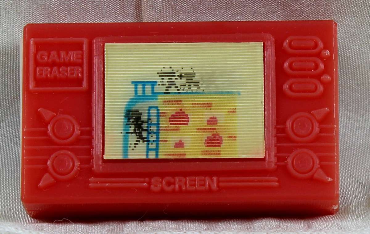 Collectible eraser - game box with hologram