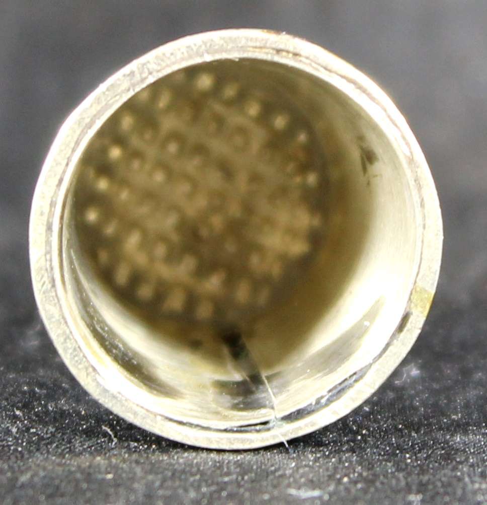 Metal Thimble - Mother of Pearl Look Inlays