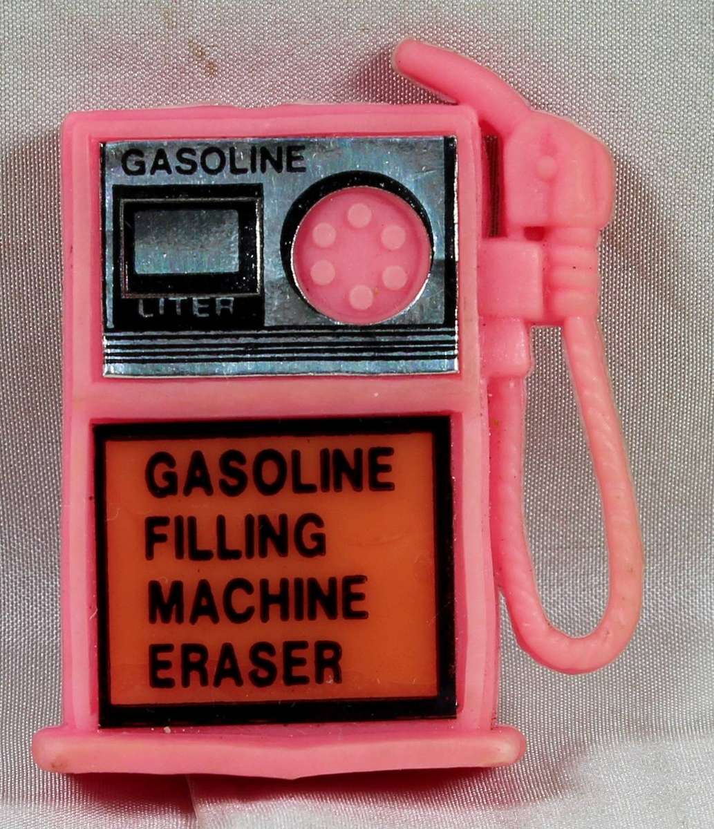 Collectible eraser - Gasoline filling machine