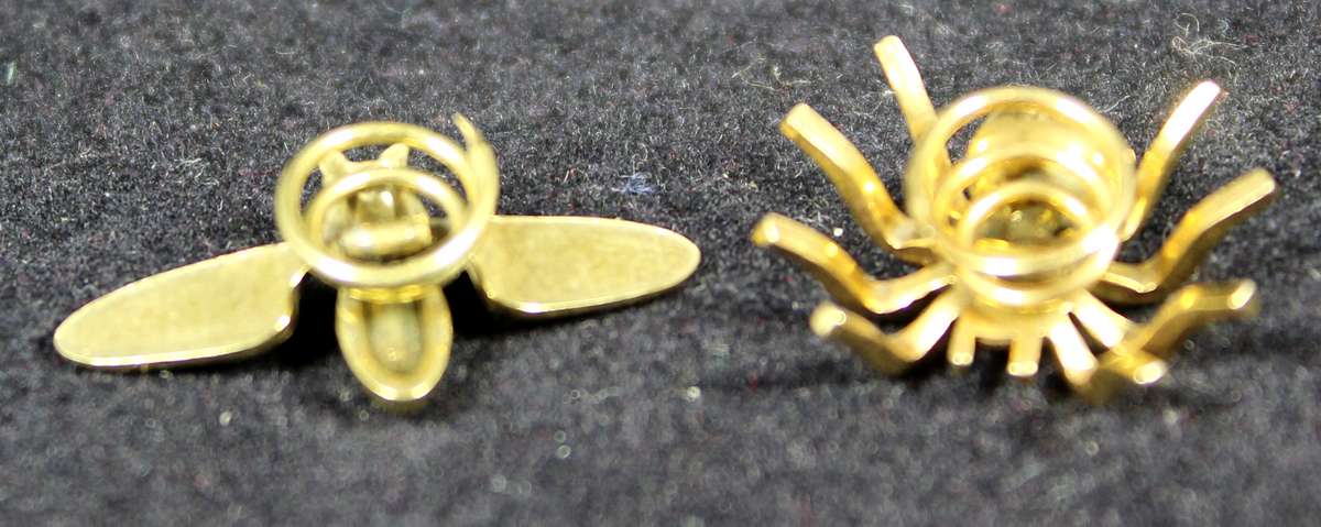 Costume Jewelry - Miniature Spider and Fly