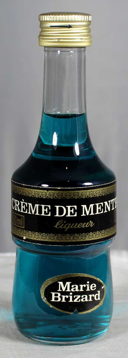 Mini liquor bottle - Marie Brizard - creme de menthe