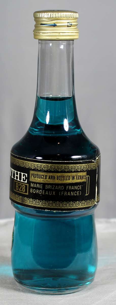 Mini liquor bottle - Marie Brizard - creme de menthe