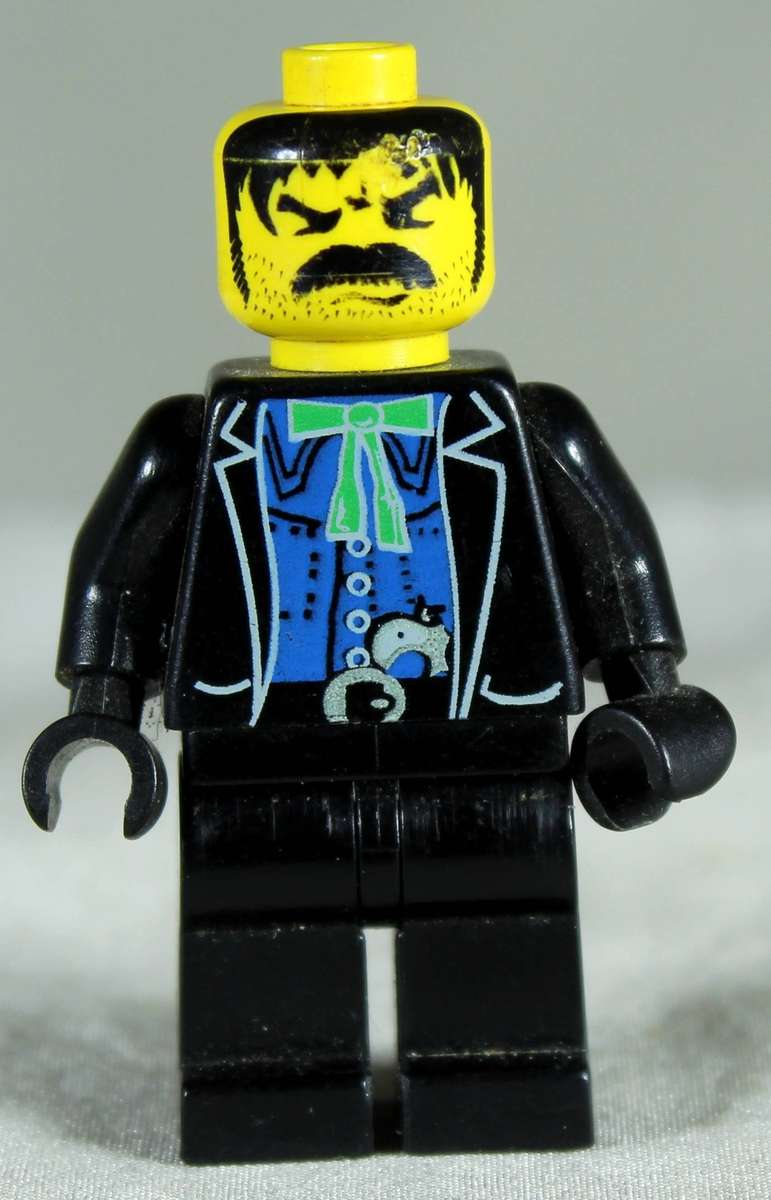 Lego mini figurine - Bandit 1 (Black Bart) (ww007)