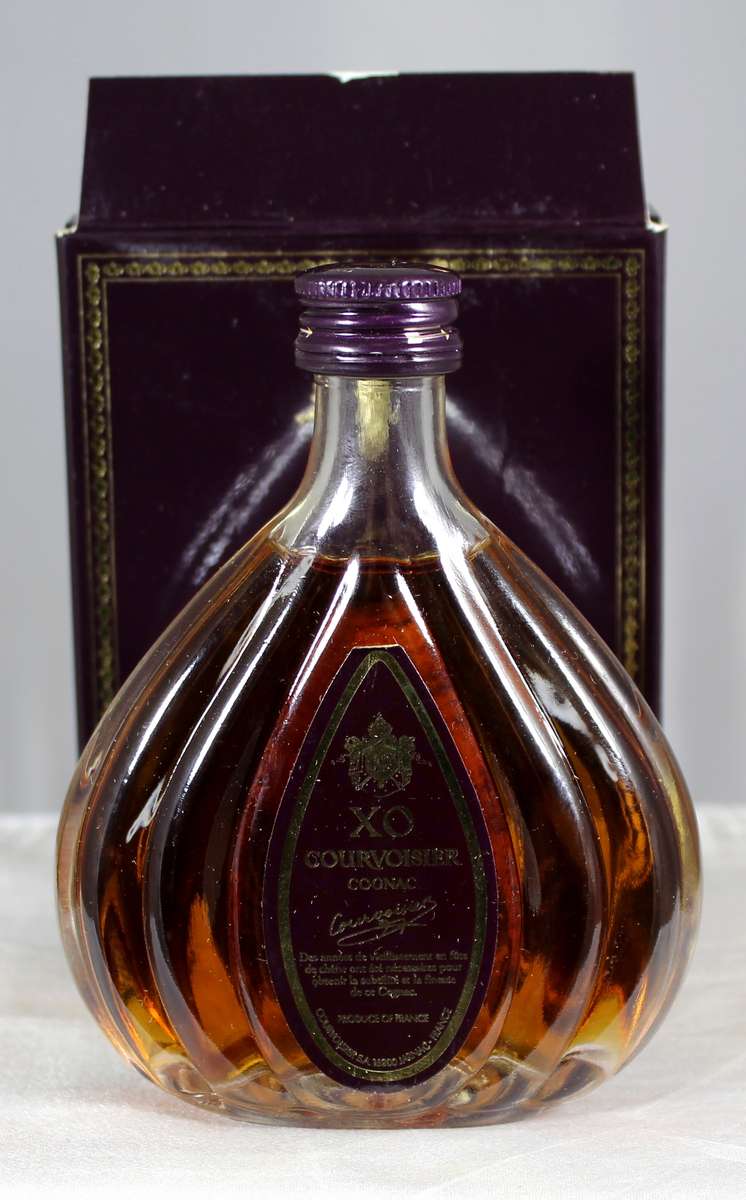 Mini liquor bottle - XO - Courvoisier cognac