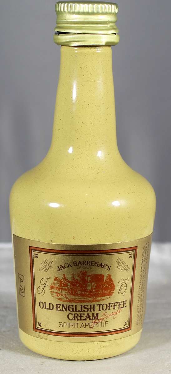 Mini liquor bottle - Jack Barregars - Old English toffee cream