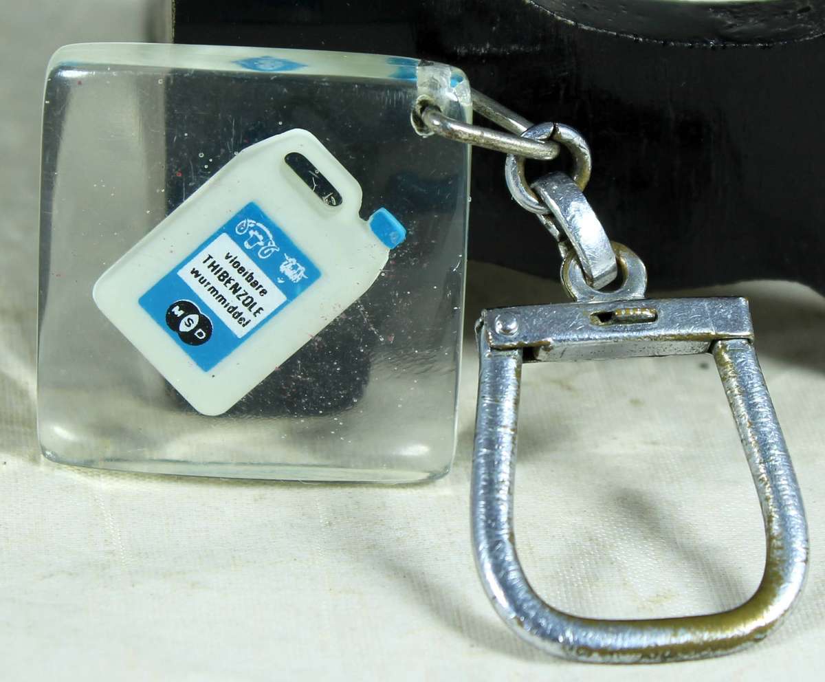 Collectible keyring - Thibenzone worm remedy