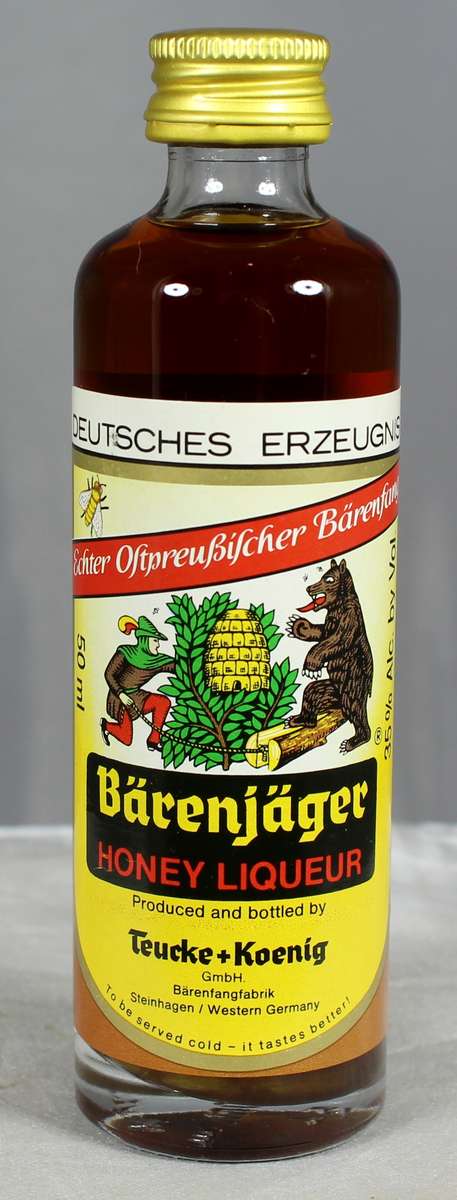 Mini liquor bottle - Barenjager - Honey liqueur