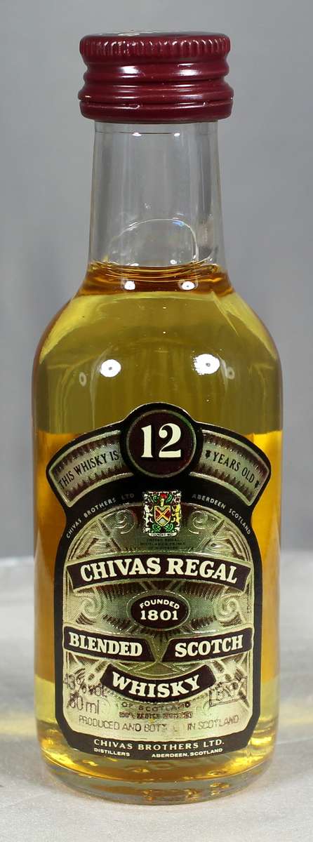 Mini liquor bottle - Chivas Regal - Whisky