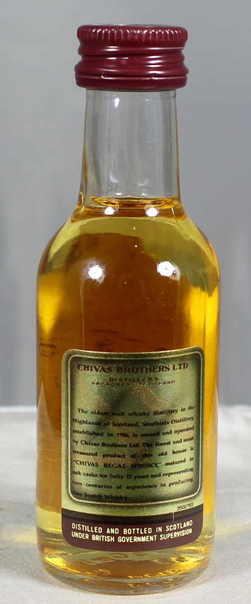 Mini liquor bottle - Chivas Regal - Whisky