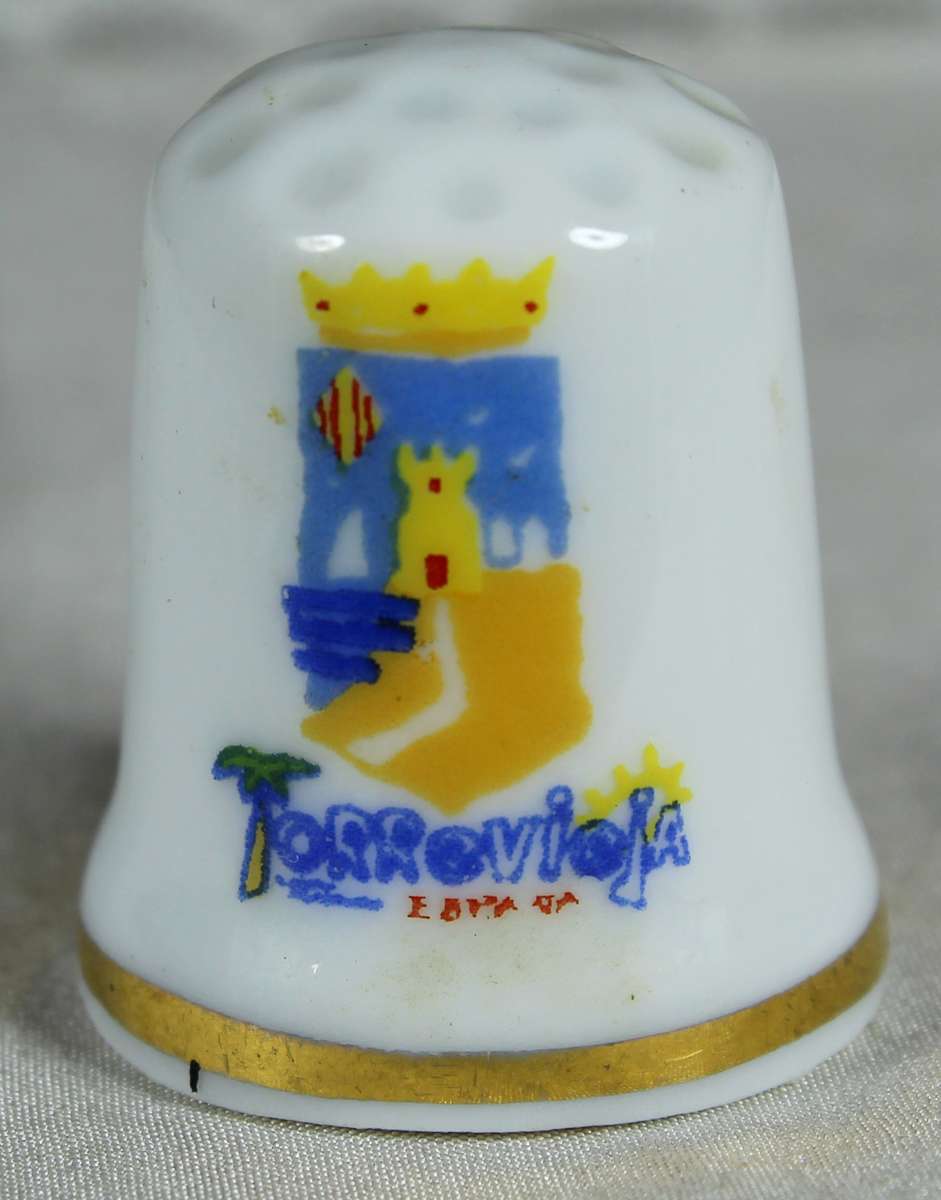 Bone China thimble - Rdo. de Torrevieja
