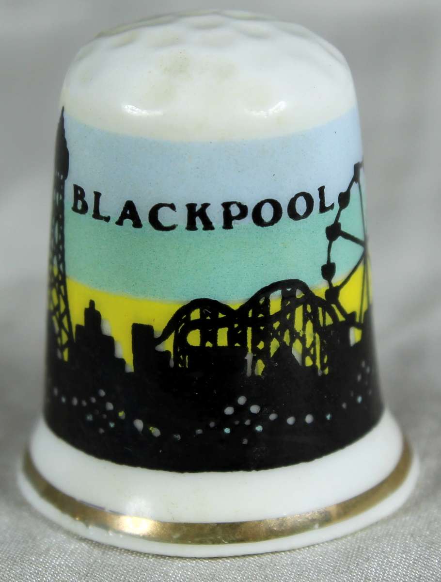 Bone China thimble - Blackpool
