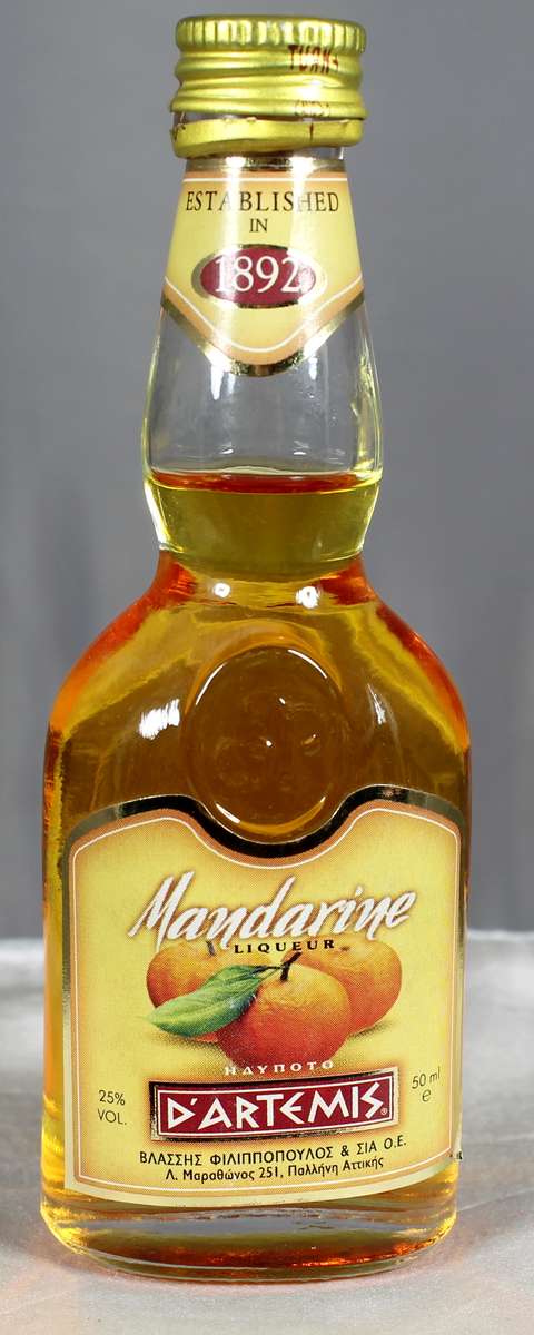 Mini liquor bottle - D'Artemis Mandarine