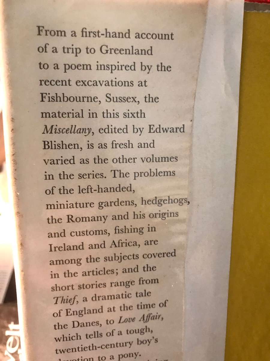 Miscellany Six - Edward Blishen (Editor) (1969 1st Edition Hardcover)