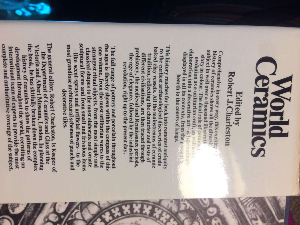 World Ceramics: An Illustrated History - Robert J. Charleston (1972 Large Format Hardcover)