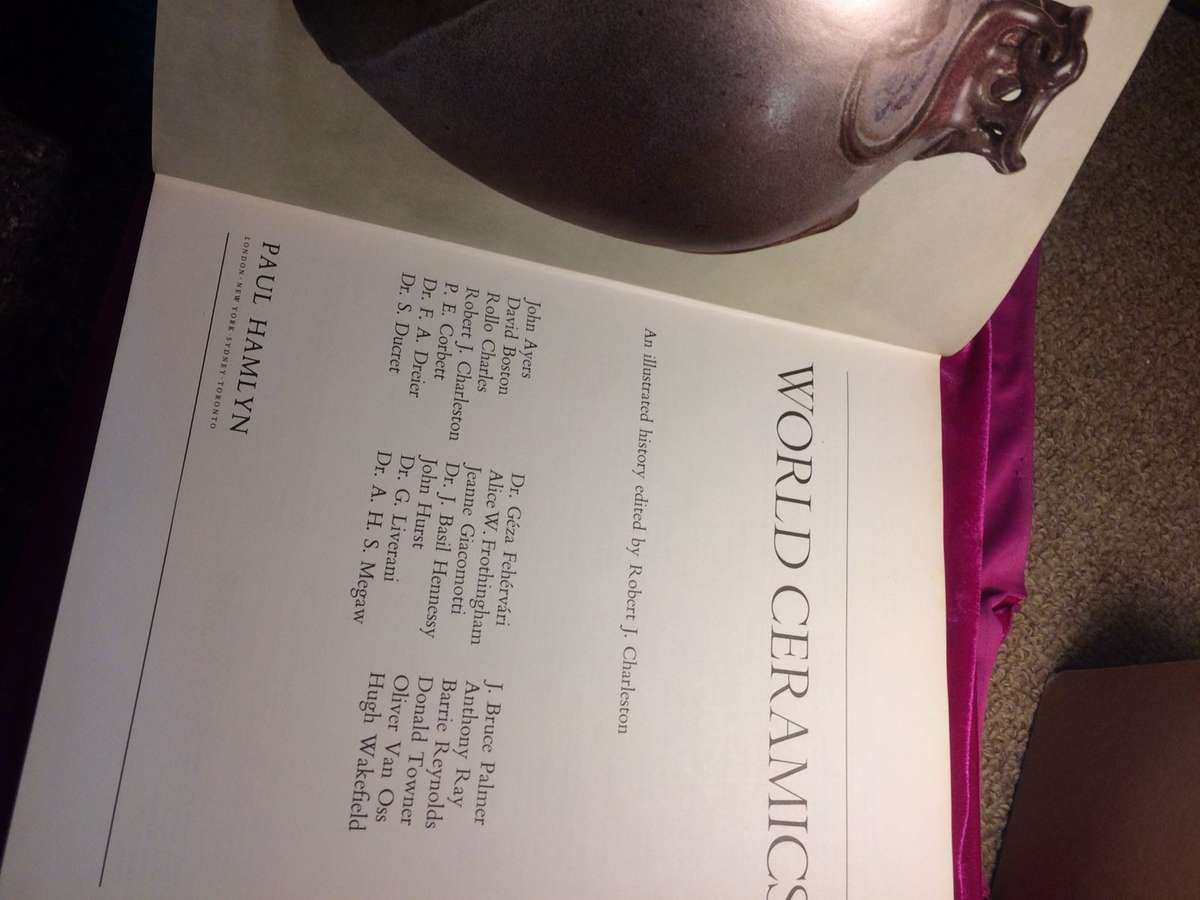 World Ceramics: An Illustrated History - Robert J. Charleston (1972 Large Format Hardcover)