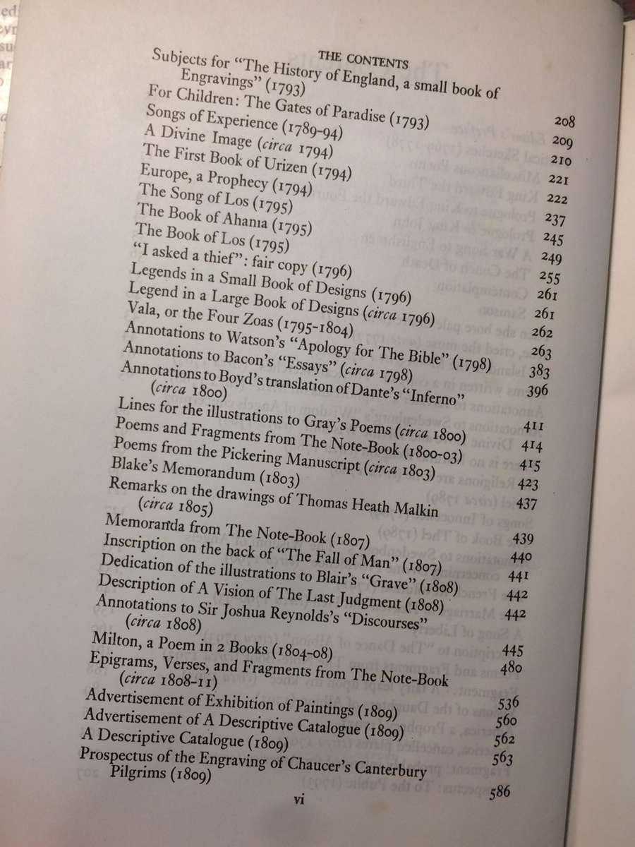 Complete Writings with Variant Readings - William Blake (1966 Hardcover - Oxford University Press)
