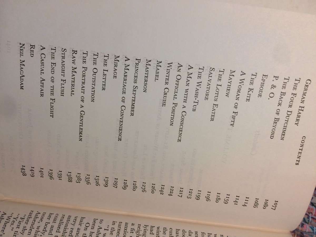 The World Over: The Collected Stories, Volume Two - W Somerset Maugham (1954 Hardcover)