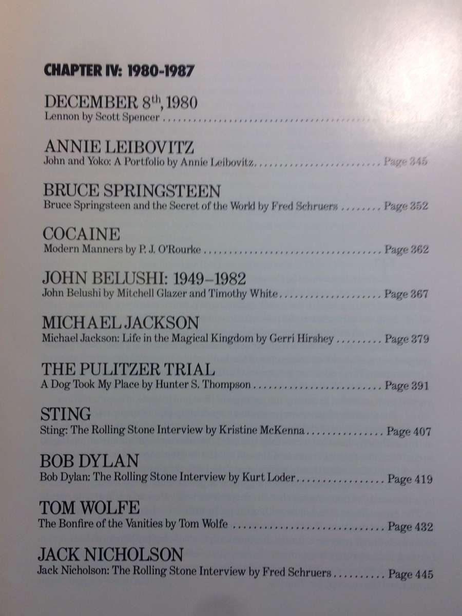 20 Years of Rolling Stone: What a Long, Strange Trip It's Been - Jann S Wenner (Ed) 1987 1st Edition