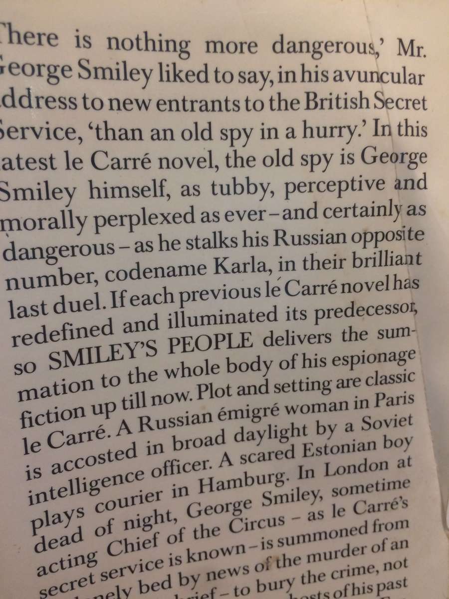 Smileys People - John Le Carré (1980 1st Edition Hardcover)