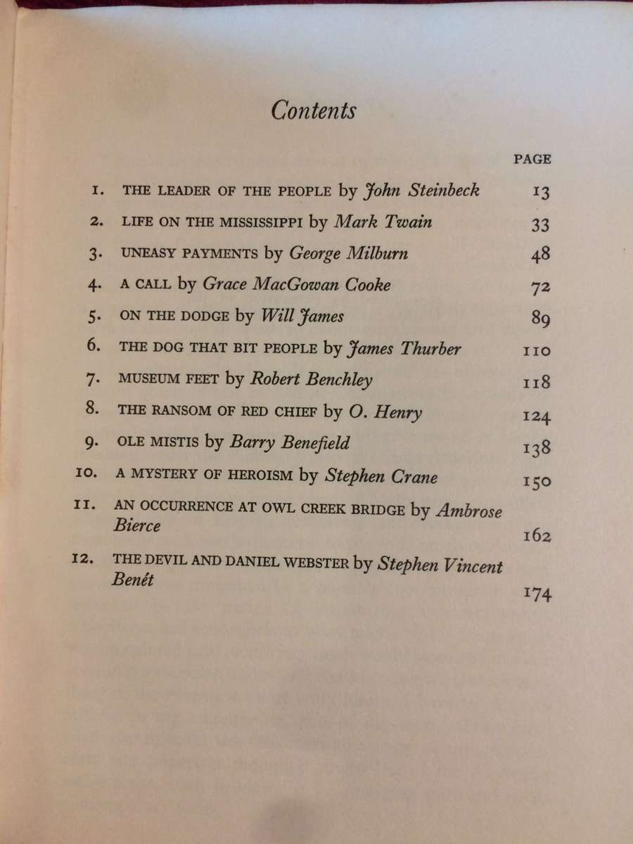 American Short Stories selected by H.G. Fowler (1960 1st Edition Hardcover)