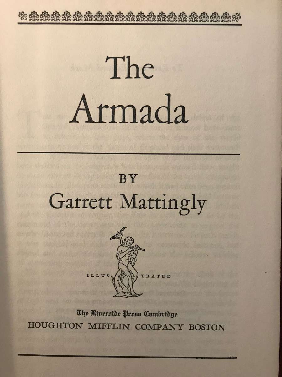 The Armada - Garrett Mattingly (1959 1st Edition Hardcover)