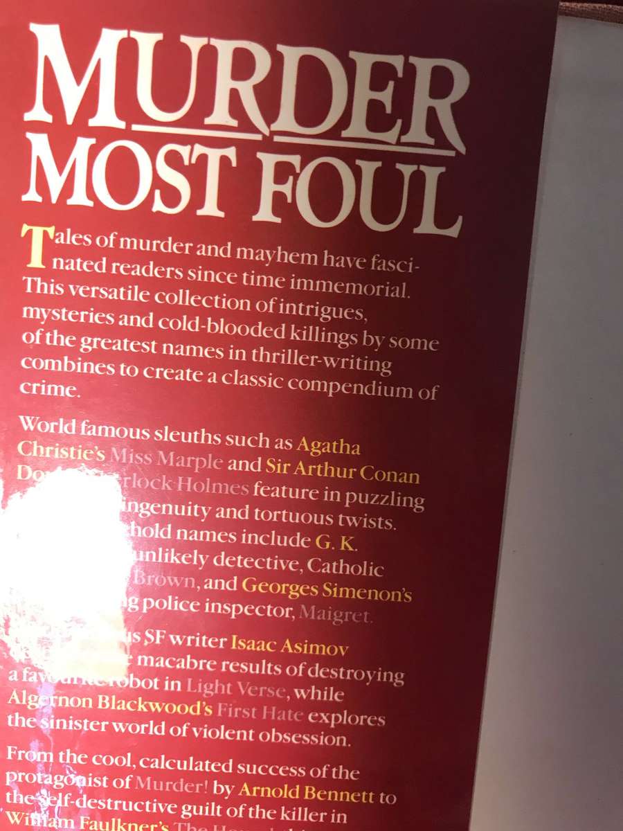 Murder Most Foul: A Collection of Great Crime Stories - Agatha Christie, Somersert Maugham ETC