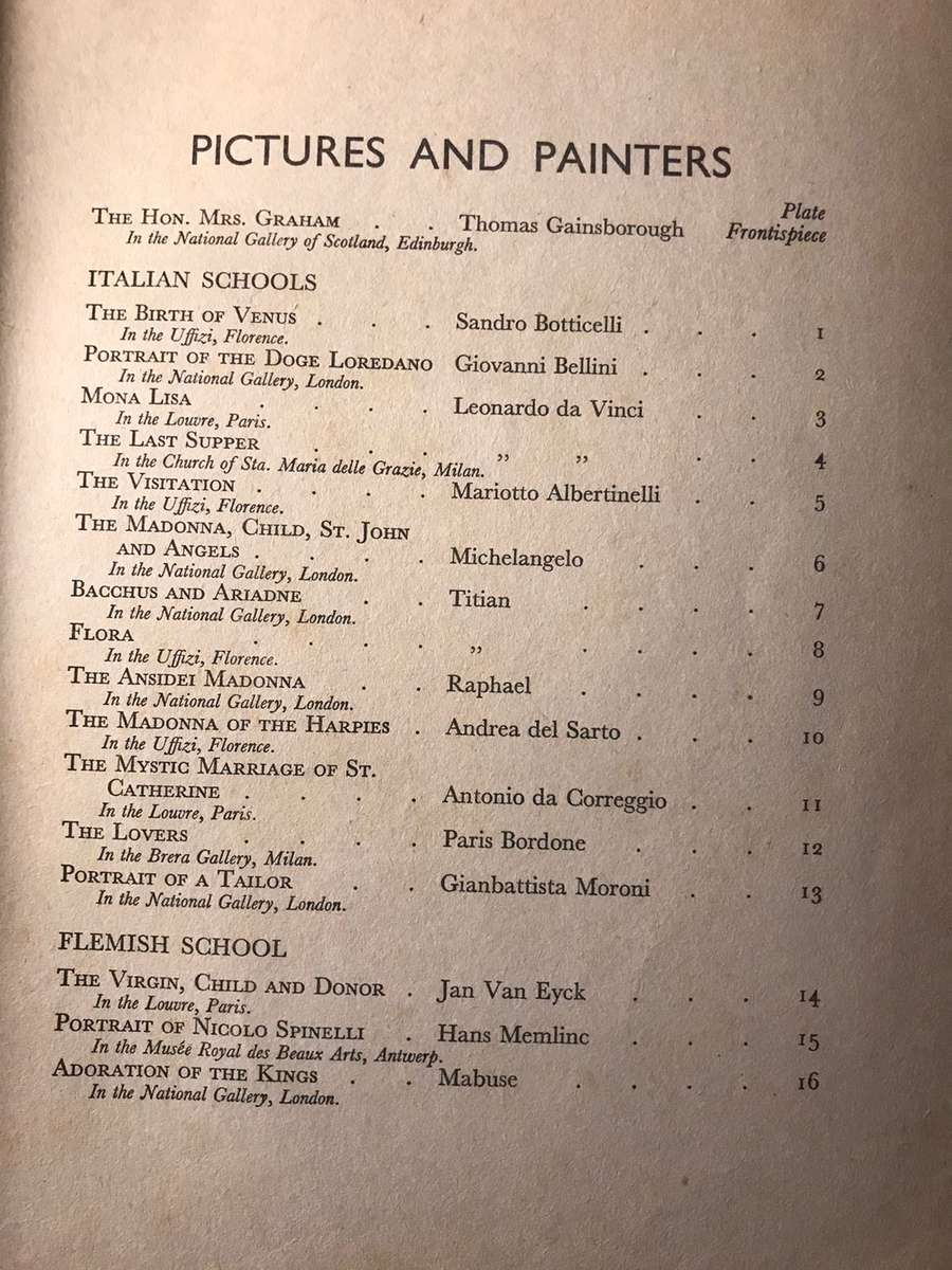 World Famous Paintings: One Hundred Reproductions in Colour - J Grieg Pirie (1939 Hardcover)