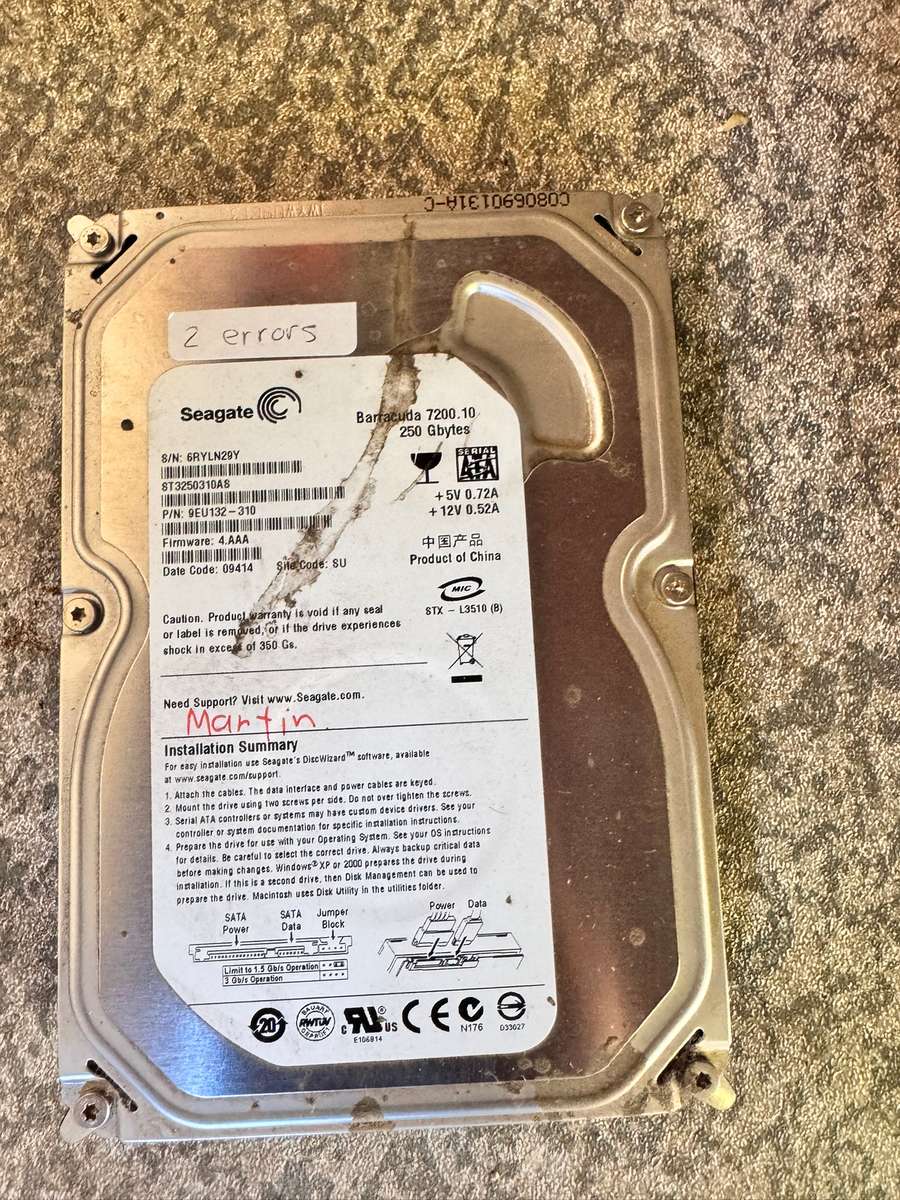 Faulty Motherboard, Ram and Storage Devices