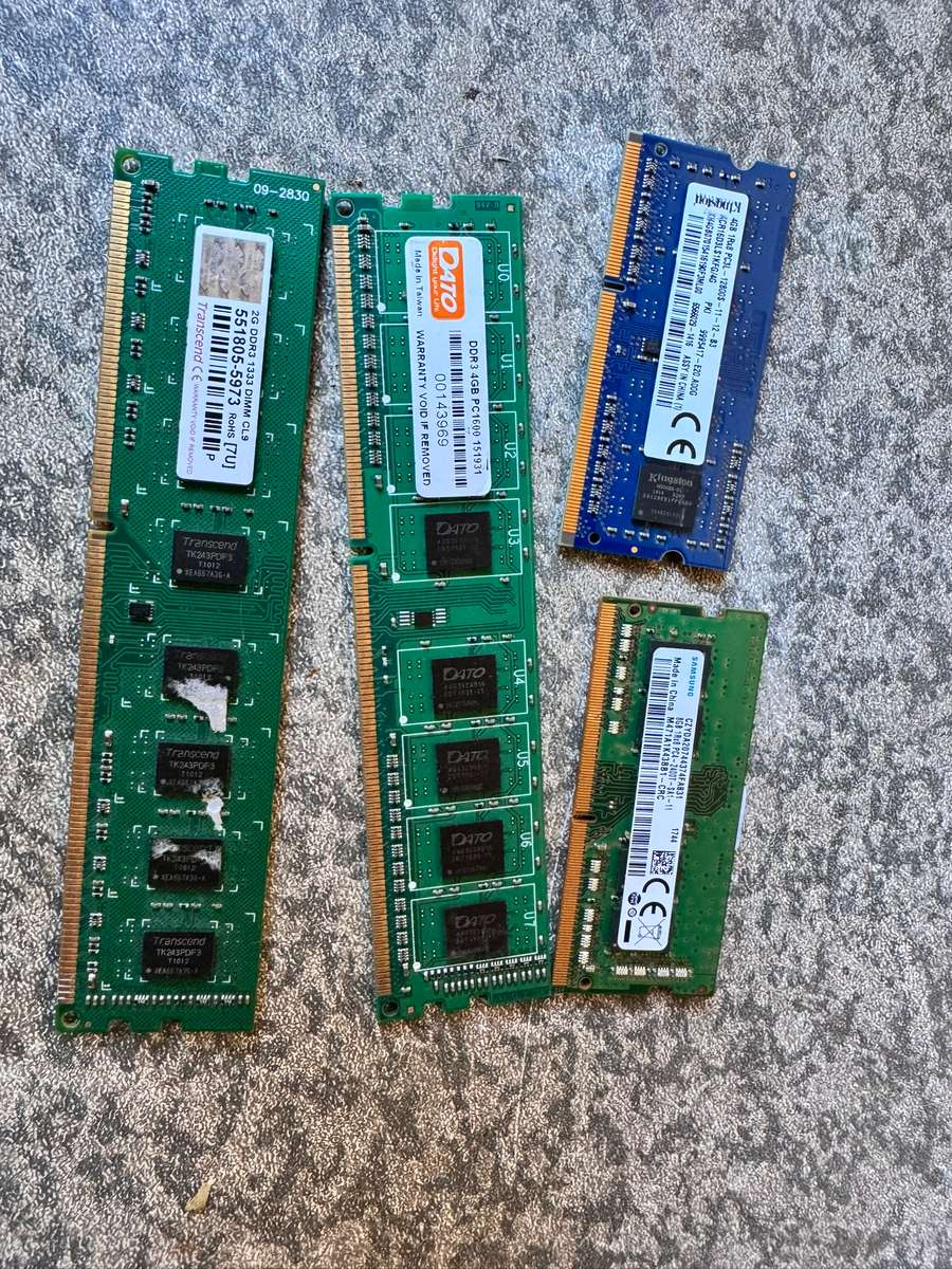 Faulty Motherboard, Ram and Storage Devices