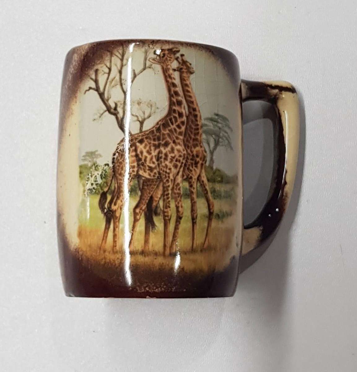 Vintage Kruger National Park souvenir toothpick holder/miniature beer mug.  Souvenir by Crescent War