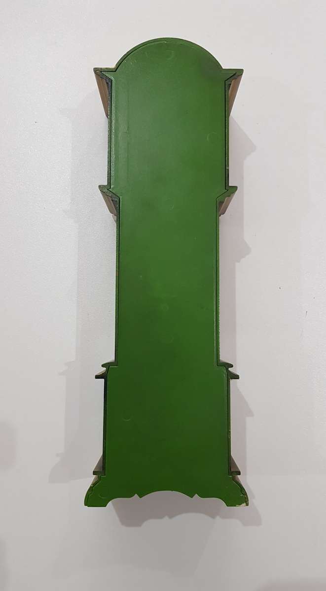 Vintage wooden Mini Grandfather standing clock. Can be used as Toy/Dolls house furniture