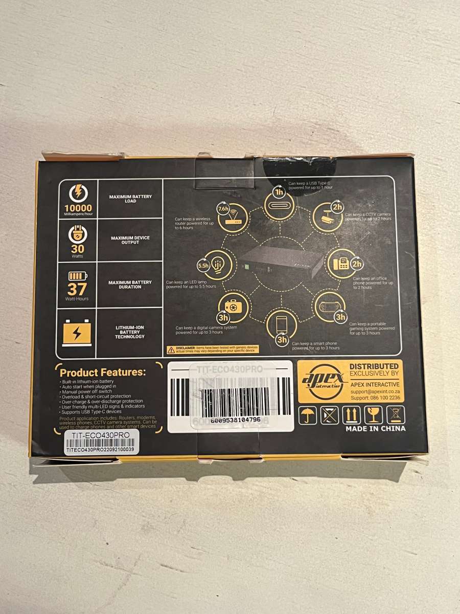 Auction || Titan Elector-Eco Pro Mini UPS 10000mAh || 30W