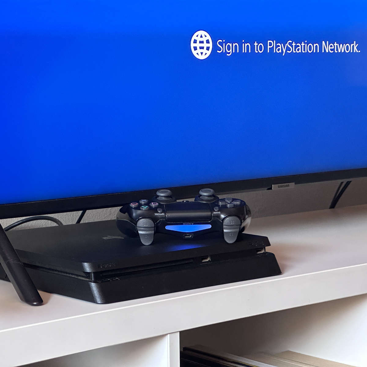 PS4 Slim 500GB | Great Condition | Controller & Cables Included