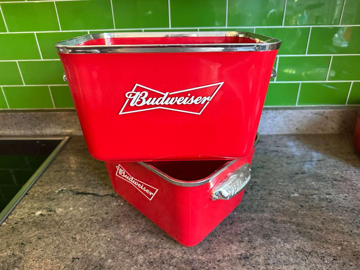 Budweiser Promotional Ice Bucket Set (2)