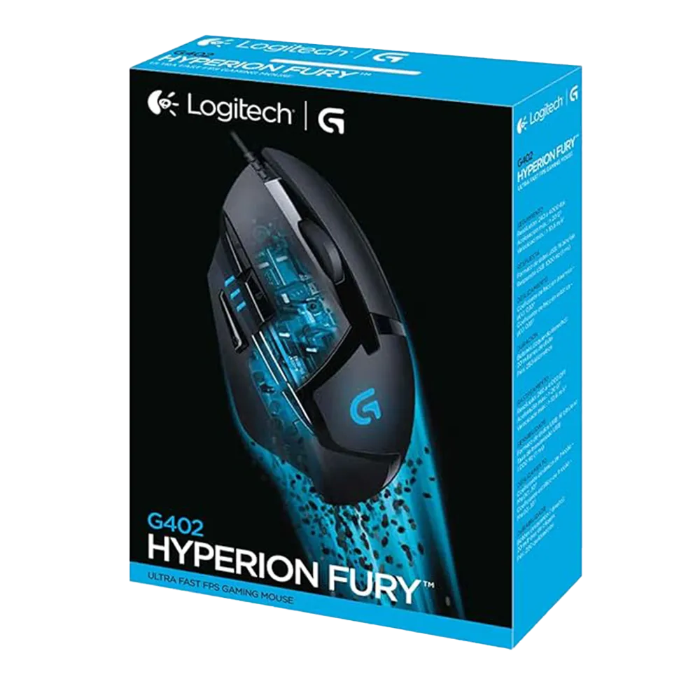 Brand New Logitech G402 Hyperion Fury FPS Gaming Mouse