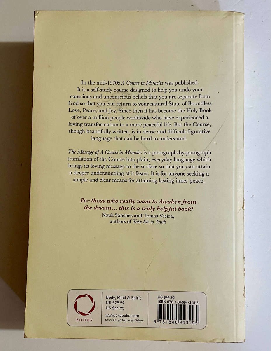 The Message of A Course in Miracles: Volume 1 - A Translation in Plain Language - E A Cronkhite