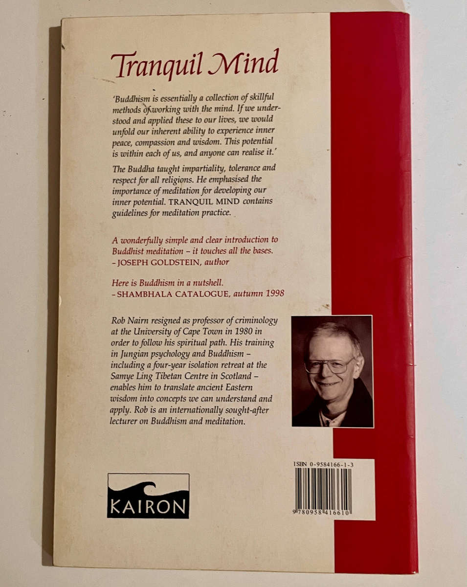 Tranquil Mind: An Introduction to Buddhism and Meditation - Rob Nairn - signed copy