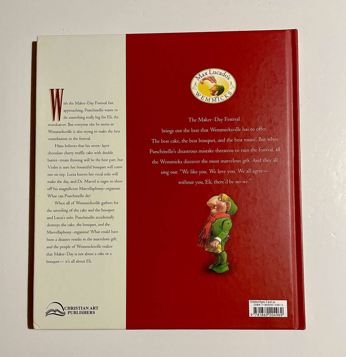 Punchinello and the Most Marvelous Gift - Max Lucado and Sergio Martinez HARDCOVER
