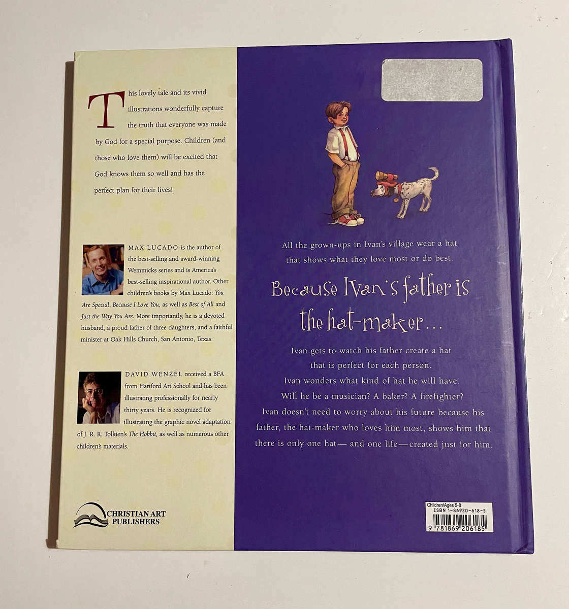 A Hat for Ivan - Max Lucado and David Wenzel HARDCOVER (Christian Art Publishers)