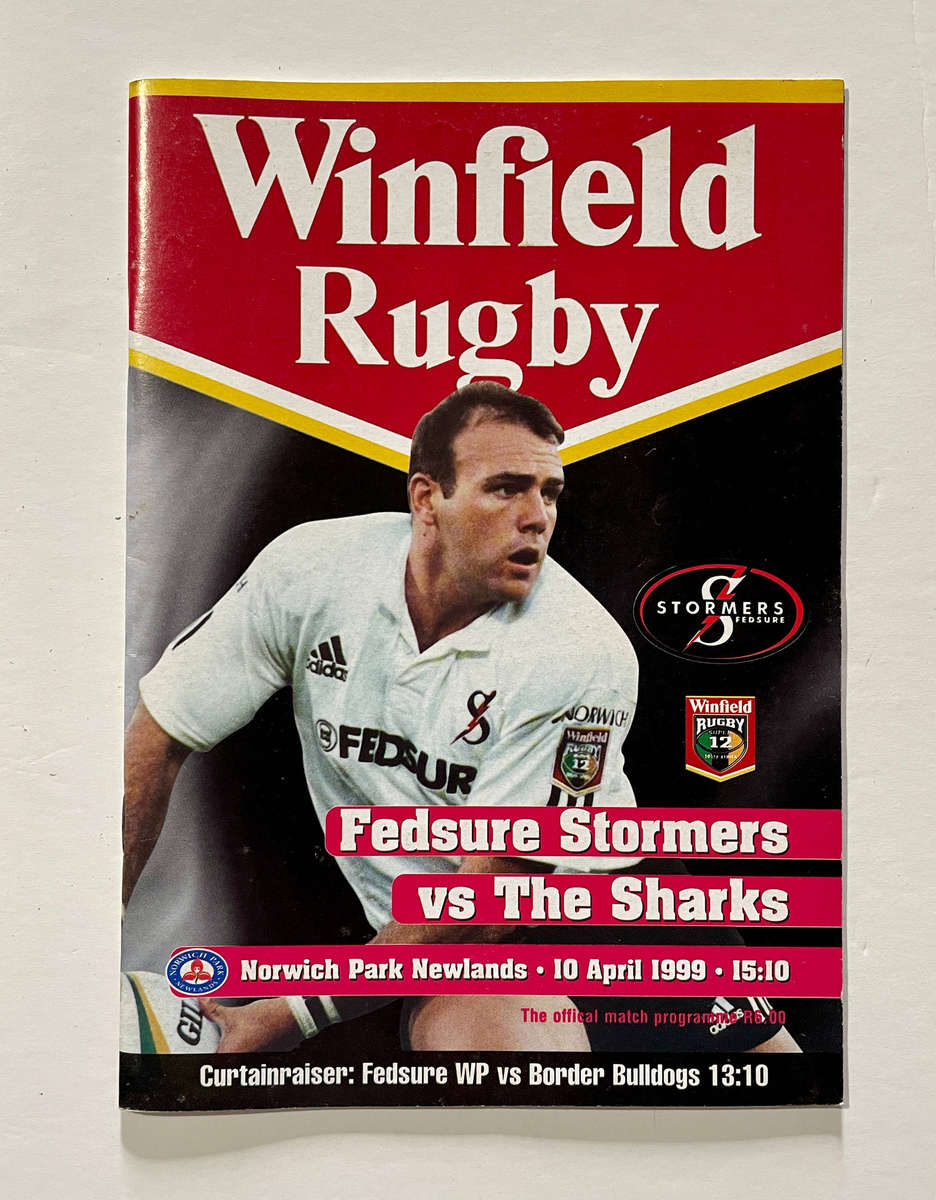 Fedsure Stormers vs ... 4 Programmes 1999 Super 12 incl Semi-final