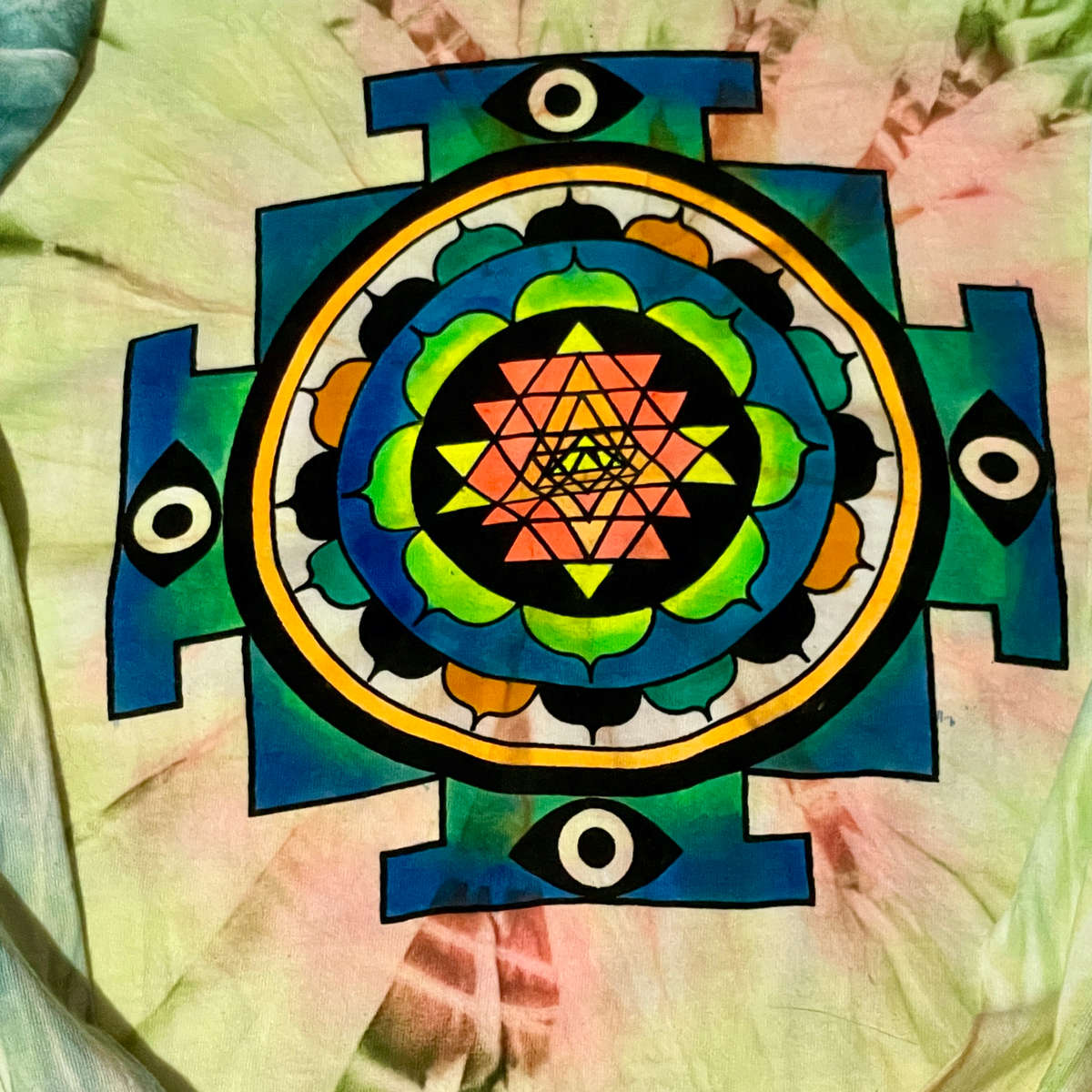 Long-Sleeved Tie-dye T-Shirt