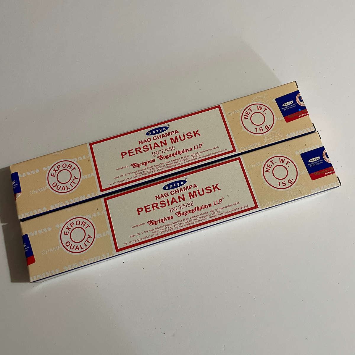 Persian Musk Incense - SATYA Nag Champa