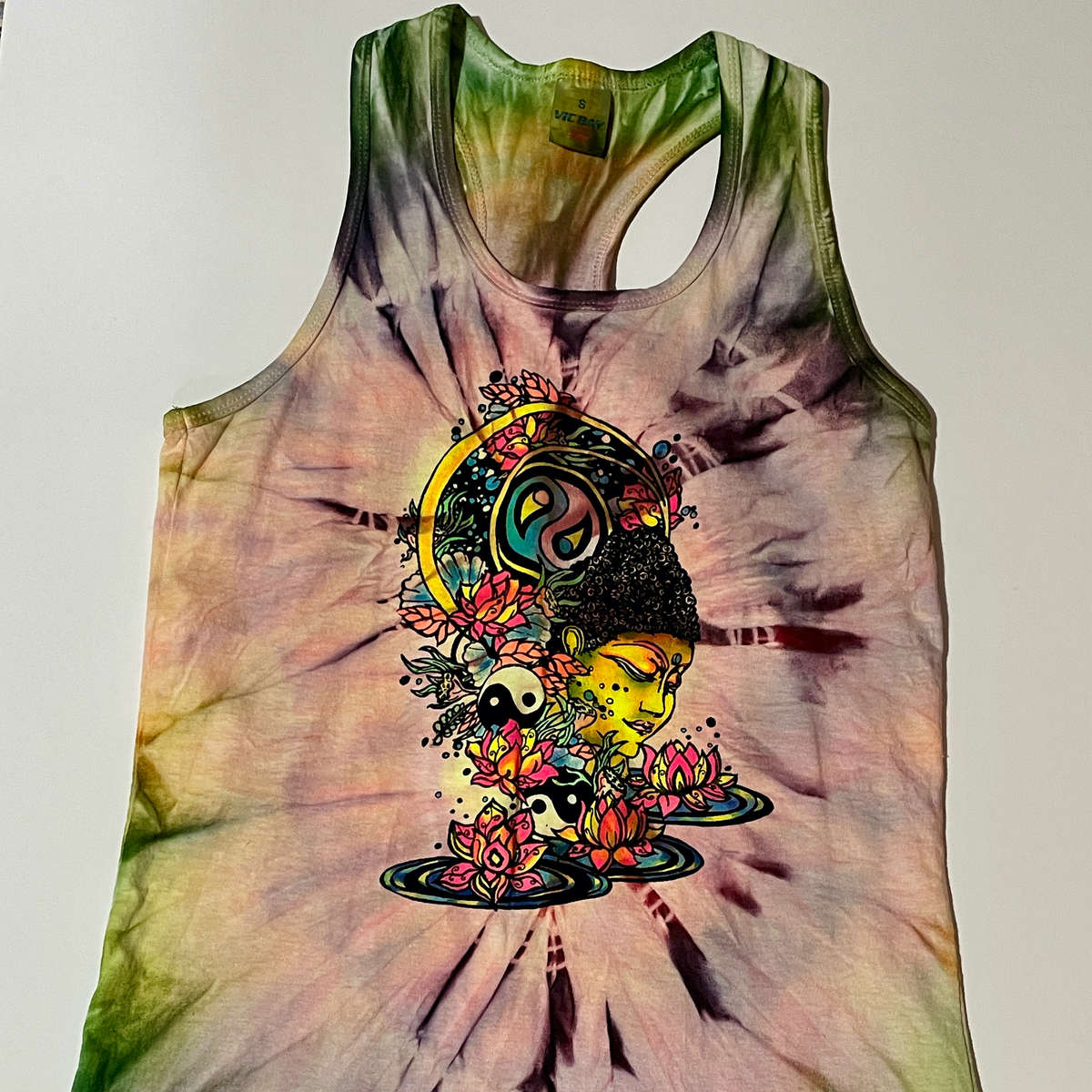 Racer-back Tie-dye T-Shirt