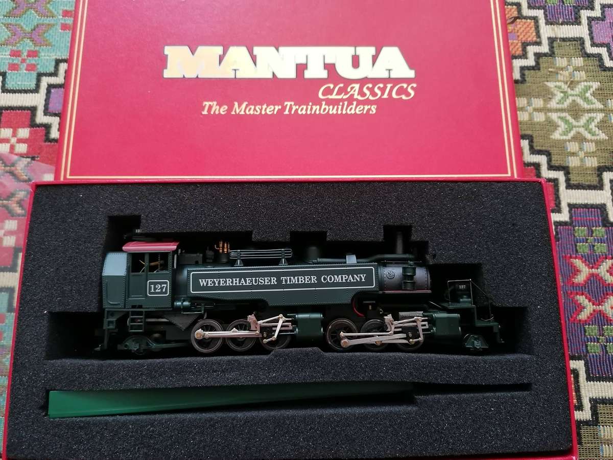 HO Trains MANTUA Classics Weyerhaeuser Logger Flywheel Drive