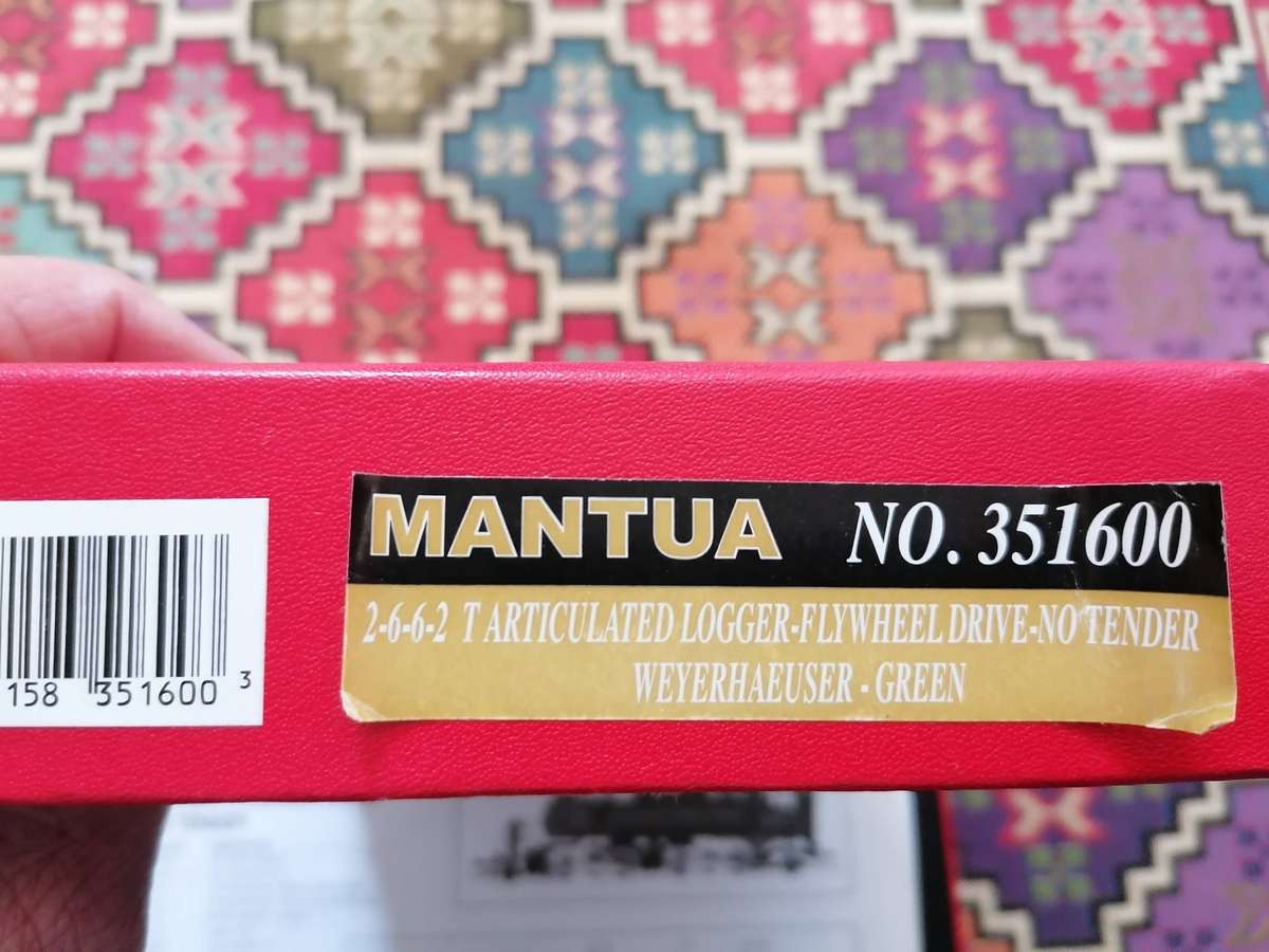 HO Trains MANTUA Classics Weyerhaeuser Logger Flywheel Drive