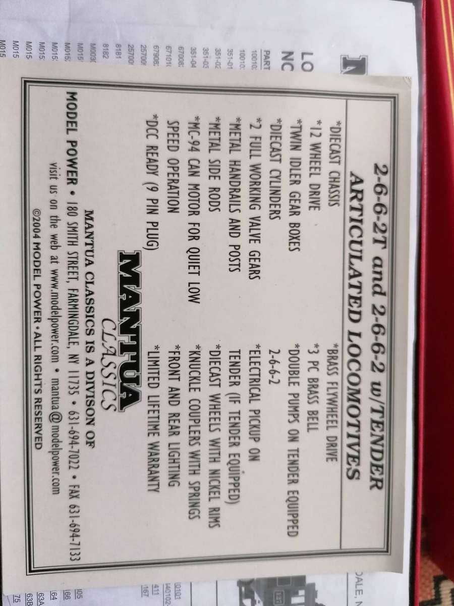 HO Trains MANTUA Classics Weyerhaeuser Logger Flywheel Drive